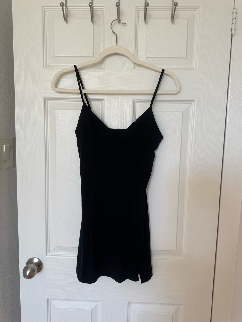 Black Spaghetti Strap Mini Dress